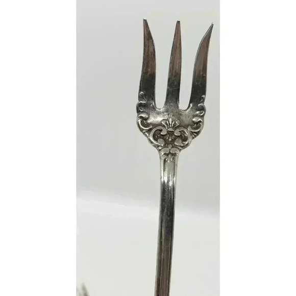 3 Pcs Antique Silver plate Oyster Fork Rogers PAT APR 4.99 Arundel Charcuterie - Picture 4 of 10